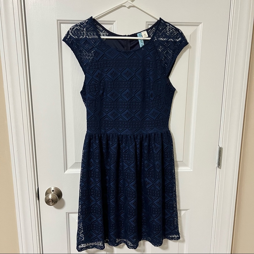 Navy Lace Dress
